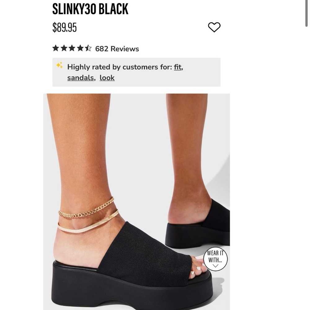 Steve Madden Slinky30 Black Chunky Flatform Sandals
